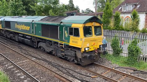 Class 66 66585 66524 Freightliner Double Header Youtube