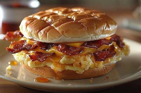 Premium Photo | Burger King Breakfast Sandwiches