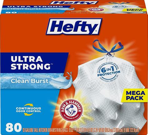 Hefty Bolsas De Basura Con Cord N Para Cocina Ultra Fuertes