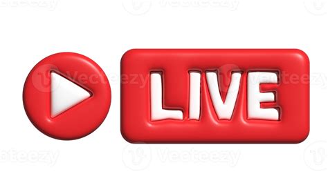 3d red button.red play button icon live stream play 3d 22661202 PNG