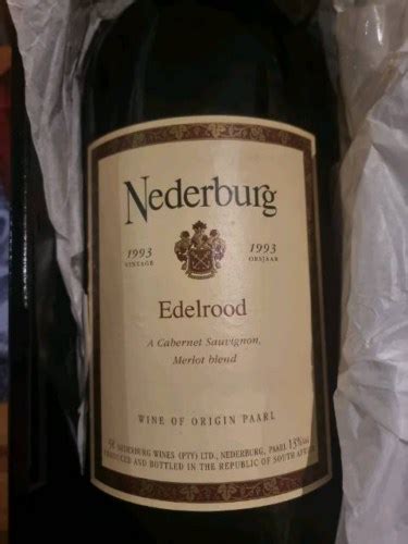 Nederburg Edelrood Cabernet Sauvignon Merlot Vivino Us