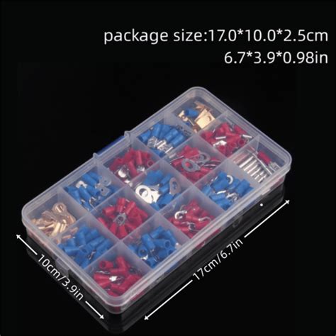 300pcs Set Assorted Crimp Terminals Set Kit Insulated Electrical Wiring