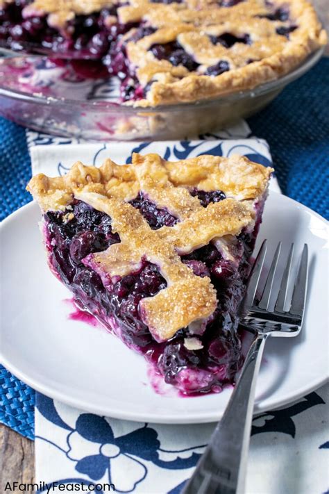 Fresh Blueberry Pie - A Family Feast®