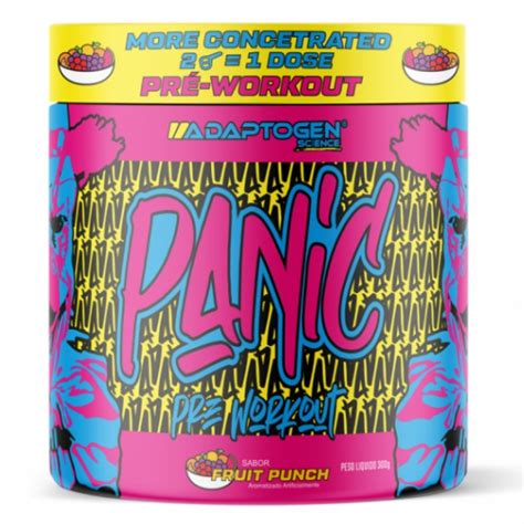 Pré Treino Panic Super Concentrado 300g Adaptogen Shopee Brasil