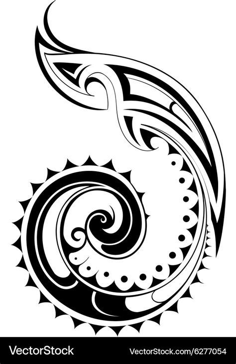 Maori tattoo Royalty Free Vector Image - VectorStock