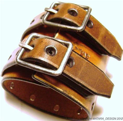 Leather Watch Cuff Johnny Depp Vintage style Bracelet | eBay