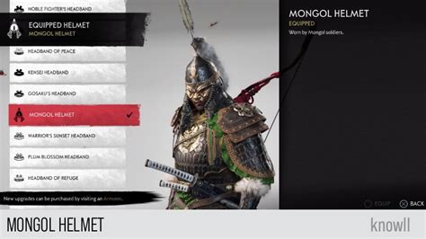 Ghost of Tsushima: Mongol Helmet Armor