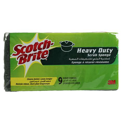 Scotch Brite Heavy Duty Scrub Sponge 9 Pcs Online At Best Price Nail