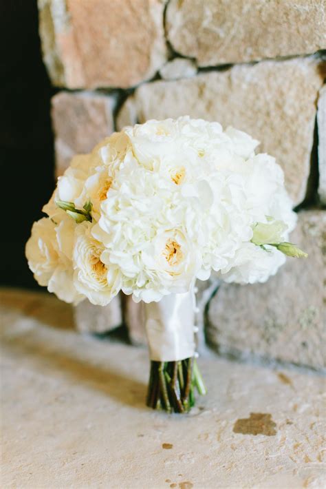 White Peony Bridal Bouquet