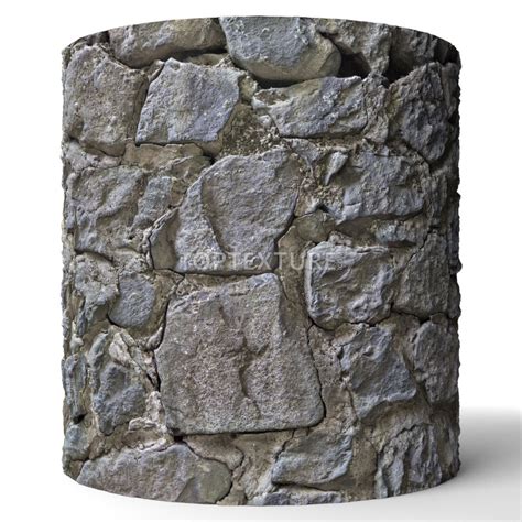 Big Rock Stone Wall - Top Texture