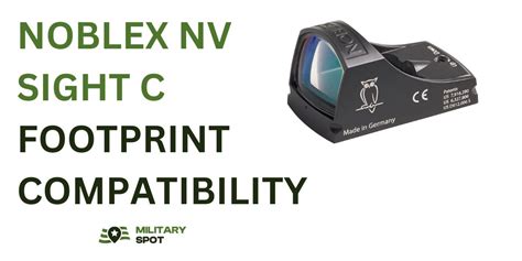 Docter Noblex Nv Sight C Footprint Compatibility Military Spot