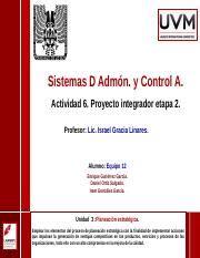 Pie Eq Pptx Sistemas D Adm N Y Control A Actividad Proyecto