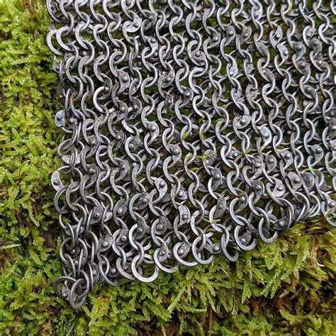 Mm Chainmail Sheet Round Rings Riveted Solid Rings Ironskin