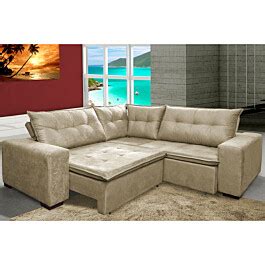 Sofa de Canto Retrátil e Reclinável Molas Cama inBox Oklahoma 2 70m