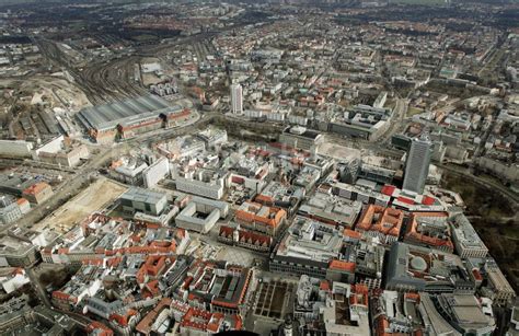 Leipzig Aus Der Vogelperspektive Innenstadt Und Altstadtzentrum Von