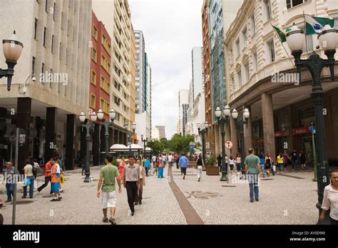 Downtown Curitiba Brazil Stock Photo Alamy