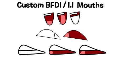 Custom Bfdi Ii Mouth Assets By Sourcreamy On Deviantart