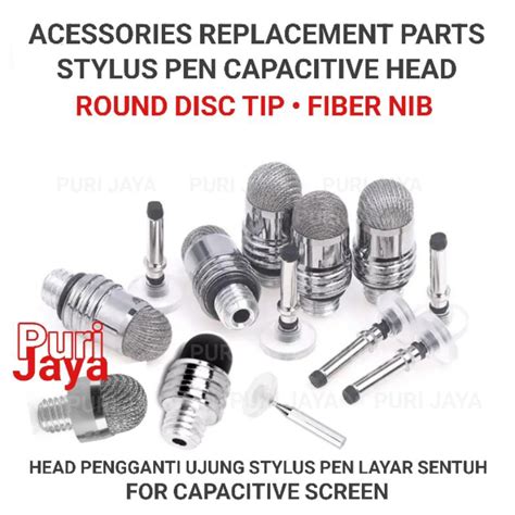 jual stylus tip nib  disc head  capacitive refill universal