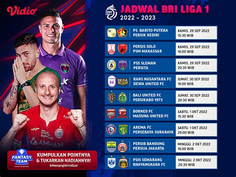 Jadwal Main Liga Hari Ini Homecare