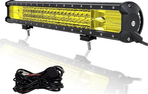 Amazon Skyworld Led Light Bar Inch W Triple Row D Yellow