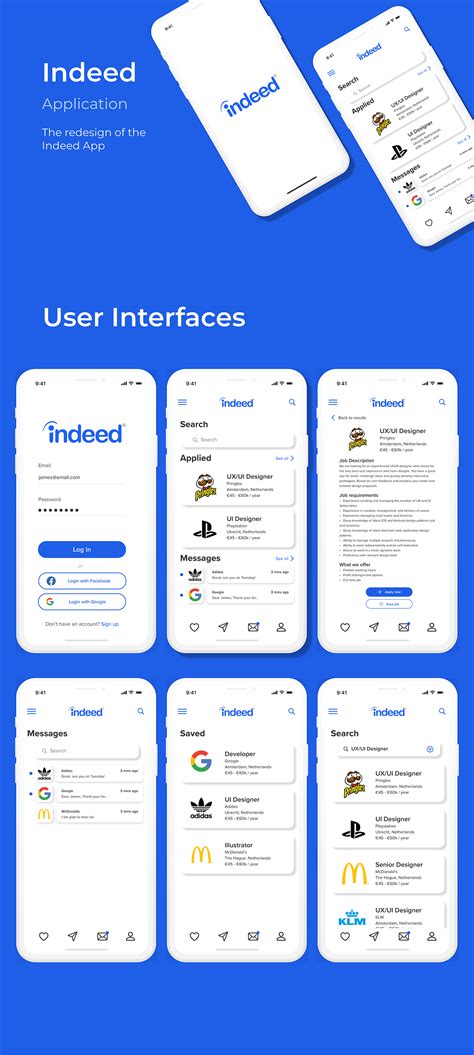 The Redesign of Indeed on Behance