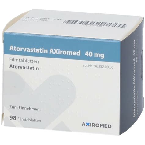 atorvastatin axiromed  mg  st shop apothekecom
