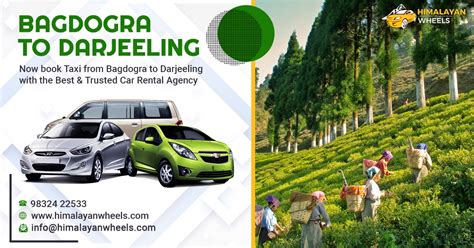 Rent Bagdogra to Darjeeling Taxi @ Lowest & Discounted Fare