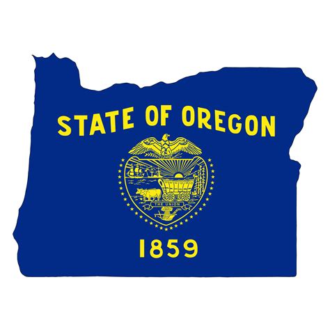 Oregon Flag State Of America 26804037 Png