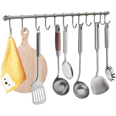 Amazon Wall Mounted Utensil Rack Stainless Steel Hanging Kitchen