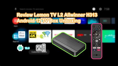 Review Lemon Tv L Allwinner H Android Tv Box Unboxing Youtube