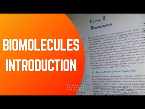 Biomolecules Introduction Part Cbse Syallabus Board And Neet Exam