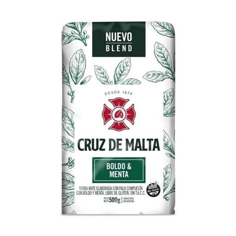 Cruz De Malta Blend Yerba Mate With Boldo Mint 500 G 1 1 Lb