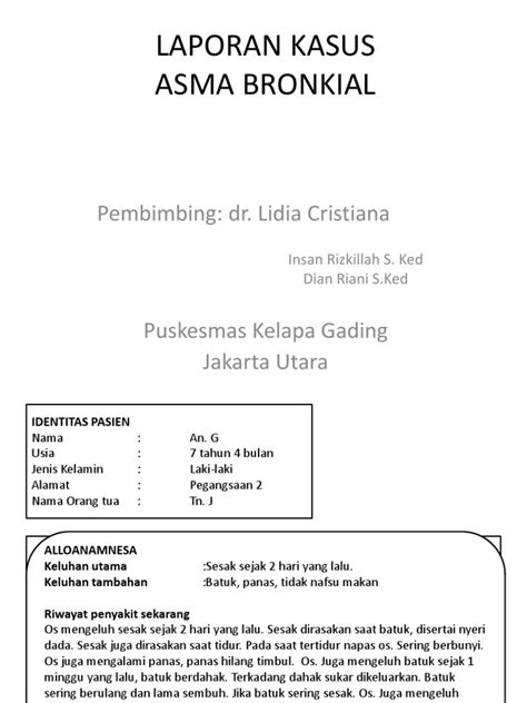 Pdf Laporan Kasus Asma Bronchiale Dokumen Tips