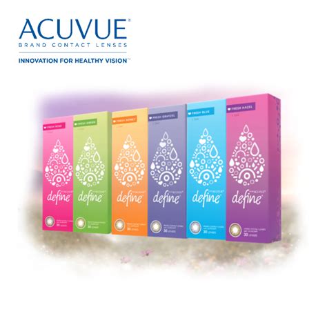 Acuvue Define Fresh 1 Day With Lacreon Contact Lens 30 Lenses Box Lazada