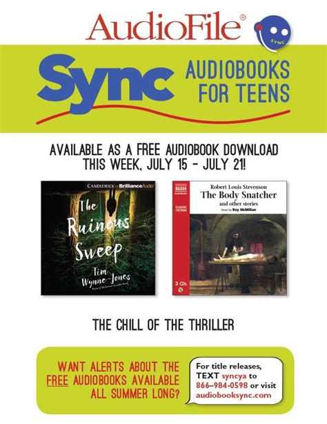 Free Audiobook Downloads Through The Audiofile Magazine Sync Program