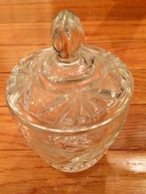 Antique Vintage EAPG Anchor Hocking Clear Oval Prescut Glass Star David