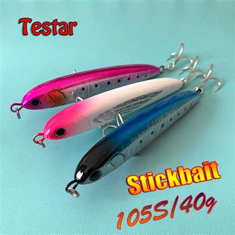 Testar Fishing Lure Mm G Sinking Pencil Bait Saltwater Stickbait