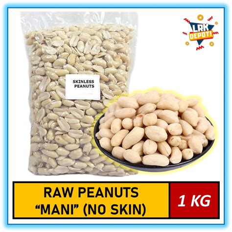 Premium Quality Raw Peanuts With No Skin Skinless 1kg Fresh