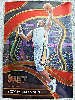 Zion Williamson Panini Select H Courtside Base Red Disco Prizm