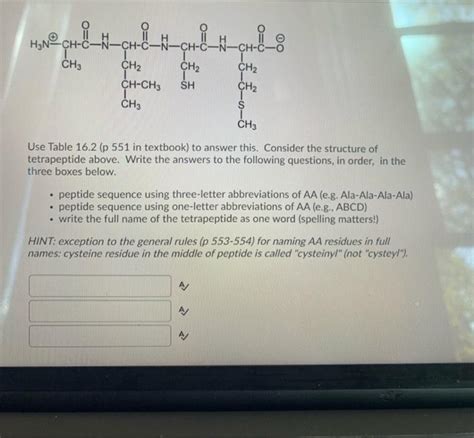 Solved 요 H3N CH C CH3 CH CN CH CN CH C CH2 CH2 CH2 T 1 1 Chegg