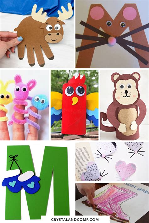 Letter M Crafts for Preschoolers - CrystalandComp.com