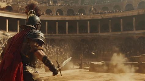 Premium Photo | Gladiator Fight Colosseum Roaring Crowd Gladiators ...