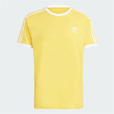 Men S Clothing Adicolor Classics 3 Stripes Tee Yellow Adidas Egypt