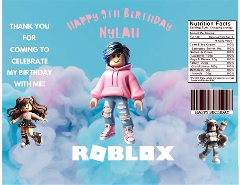 Roblox Girl Party Pack - Etsy