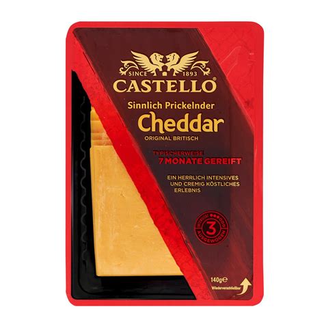 Castello Sinnlich Prickelnder Cheddar Scheiben BILLA Online Shop