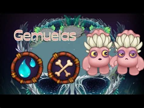 My Singing Monsters Gemuelas Todos Los Monstruos Isla Hueso YouTube