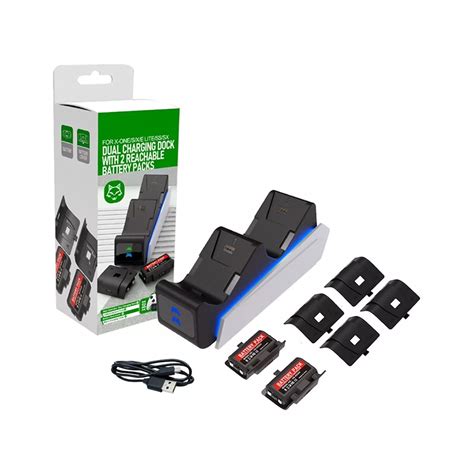 Base Doble Cargador Bater As Xbox One S X Extra Duraci N Pc Tecno