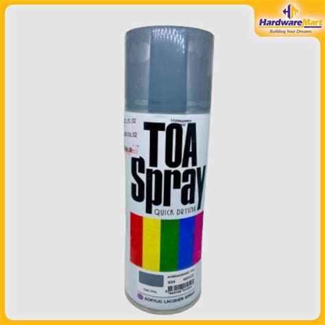 Spray Paint Acrylic Lacquer Spray Paint Silver Grey Toa Hardwaremart