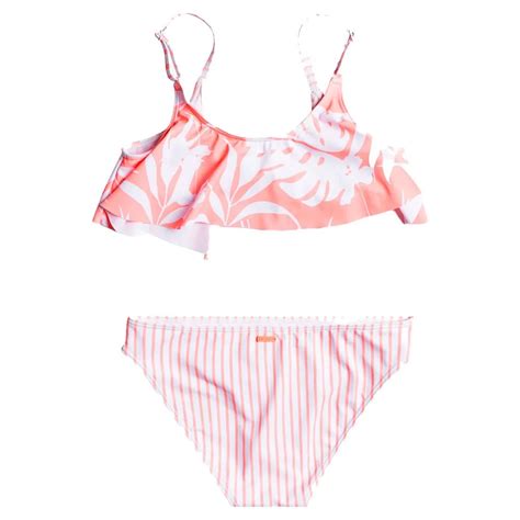 Roxy Flower And Flutter Bikini Pink Kidinn