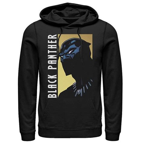 Men's Marvel Black Panther Character Profile Intro Hoodie | Black ...